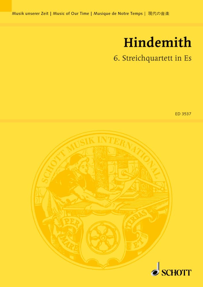 6. Streichquartett in Es: Streichquartett. Studienpartitur. (Musik unserer Zeit) Sheet Music