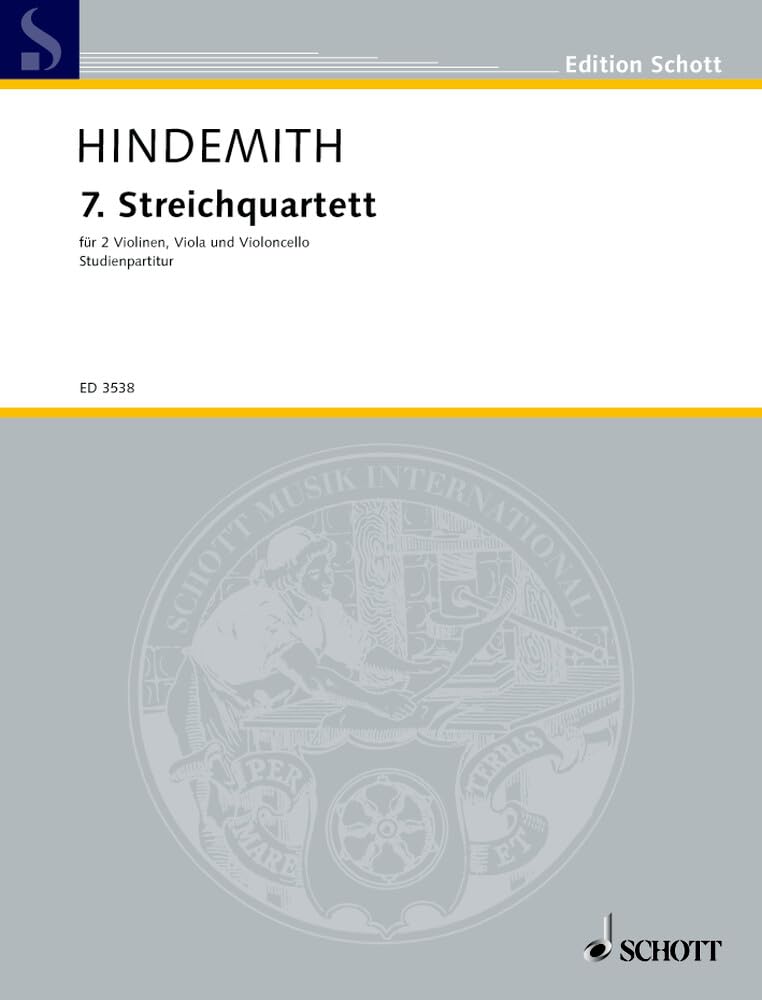 7. Streichquartett in Es: Streichquartett. Studienpartitur. (Edition Schott) Sheet Music