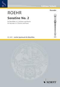 Sonatine: No. 2 F Major. soprano recorder (violin) and piano. Sheet Music
