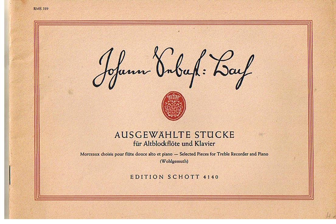 Ausgewählte Stücke: Alt-Blockflöte und Klavier. (Edition Schott) Sheet Music