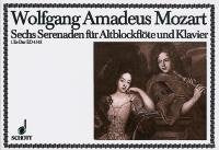 Sechs Serenaden: Nr. 1 Es-Dur. KV 166. Alt-Blockflöte (Violine, Oboe, Flöte) und Klavier. Sheet Music