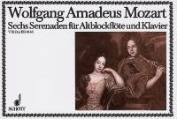 Sechs Serenaden: Nr. 5 B-Dur. KV 270. Alt-Blockflöte (Violine, Oboe, Flöte) und Klavier. Sheet Music