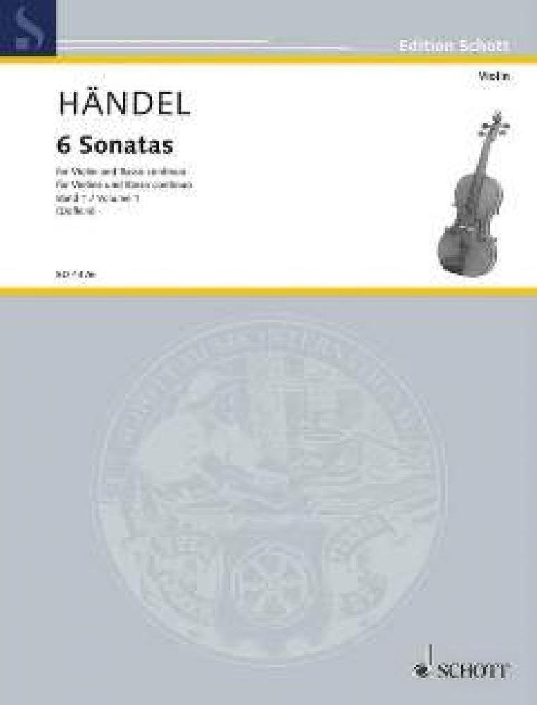 6 Sonatas: Nach dem Urtext. violin and harpsichord (Pianoforte), cello (viola da gamba) ad libitum. Partition et parties. book