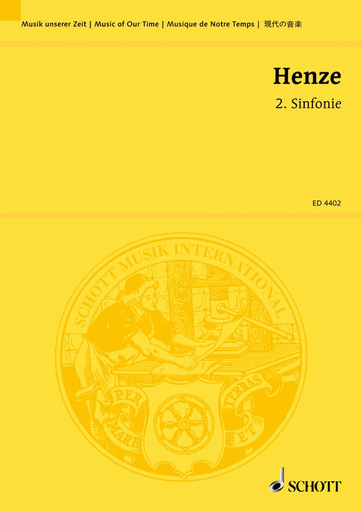 2. Sinfonie: großes Orchester. Studienpartitur. (Musik unserer Zeit) Sheet Music