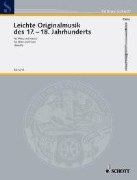 Easy Original music: of the 1700 - 1800 Century. flute and piano. Sheet Music