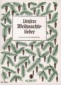 Unsere Weihnachtslieder. 1-2 Alt-Blockflöten book