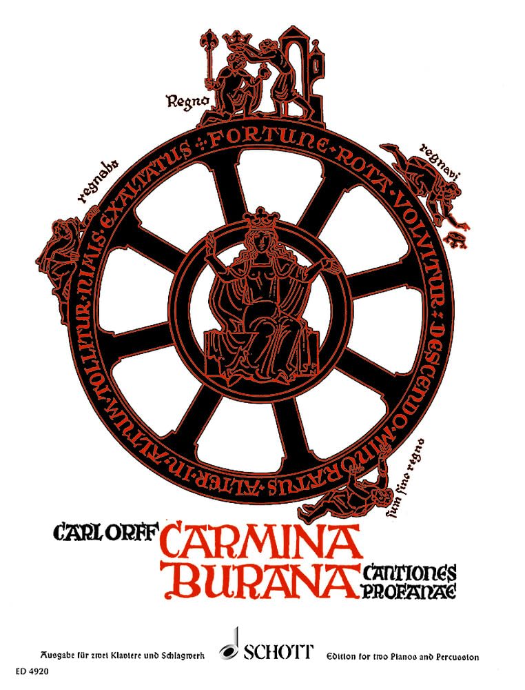 Carmina Burana: Cantiones profanae. Soli (STBar), gemischter Chor (SATB), Kinderchor, 2 Klaviere und Schlagzeug. Partitur. Essays & Short Stories