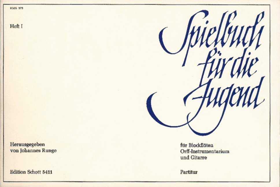 Spielbuch für die Jugend: Tänze, Tanzlieder und volkstümliche Sätze aus dem 16. bis 18. Jahrhundert. Heft 1. Blockflöten (SA, 2-4stimmig), Gitarre und Orff-Instrumente. Partitur. Arts & Music