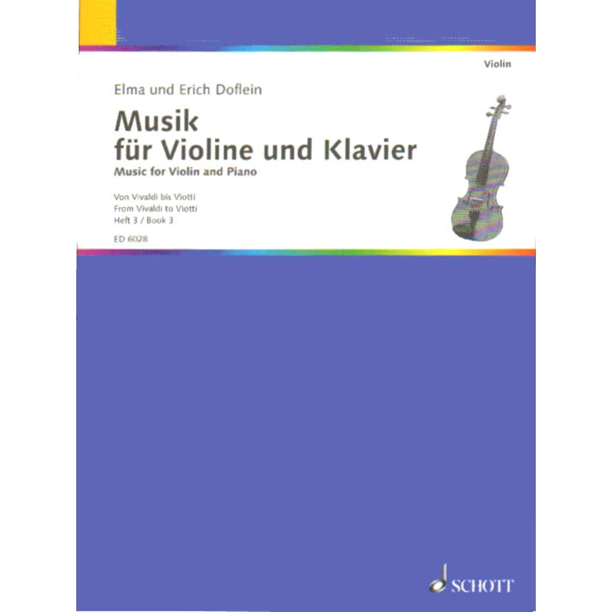 Music for Violin and Piano (Volume 3), ed: Doflein and Doflein Books