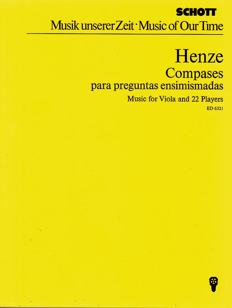 Musik für Viola und 22 Spieler: "Compases para preguntas ensimismadas". Viola und 22 Spieler. Studienpartitur. (Musik unserer Zeit) Sheet Music