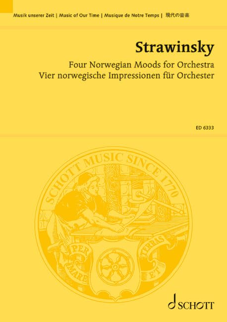 Vier norwegische Impressionen: für Orchester. Orchester. Studienpartitur. (Musik unserer Zeit) Sheet Music