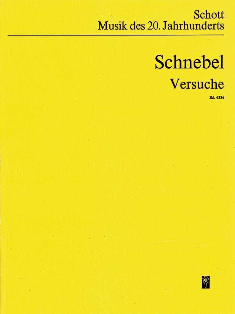 Versuche I-IV: I: für Saiteninstrumente und Schlagzeug - II: für Streichquartett oder Streichinstrumente - III: für Kammerensemble (und Stimme ad ... Studienpartitur. (Musik unserer Zeit) Sheet Music