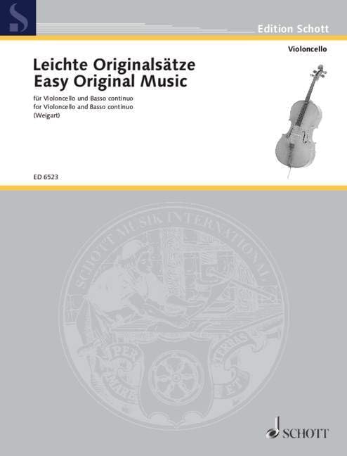 Leichte Originalsätze: cello and basso continuo. Sheet Music