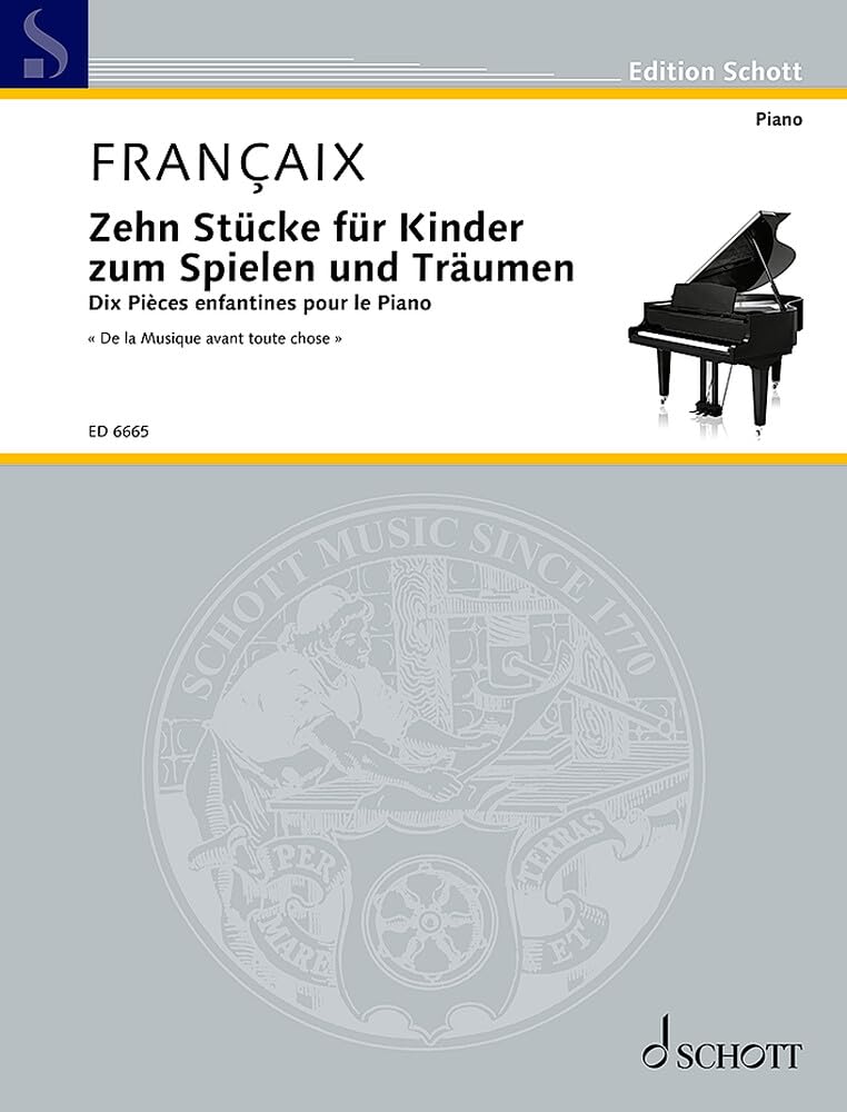 Zehn Stücke für Kinder zum Spielen und Träumen: "De la musique avant toute chose". Klavier. Sheet Music