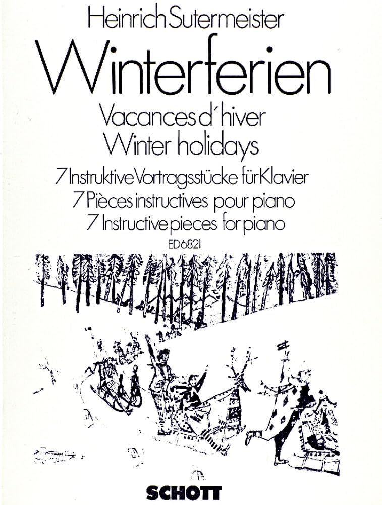 Winterferien: 7 instruktive Vortragsstücke. piano. book