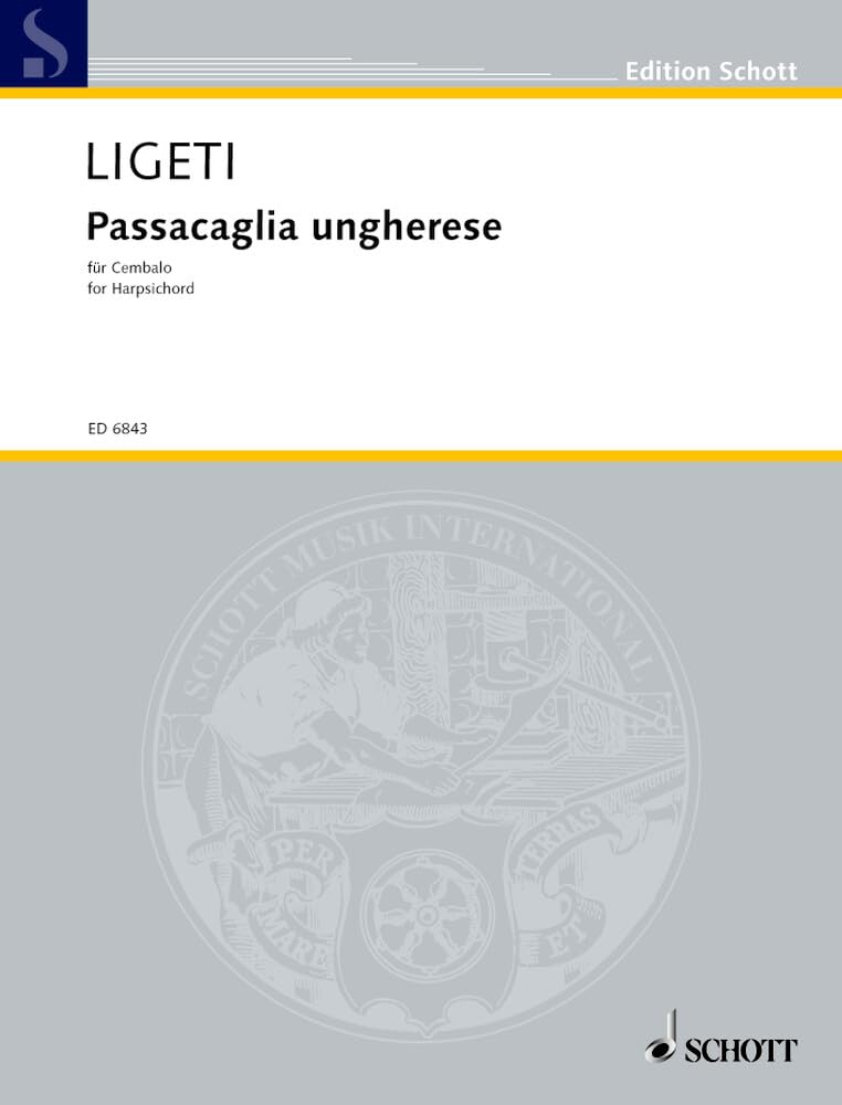 Passacaglia ungherese: Cembalo. (Edition Schott) Sheet Music