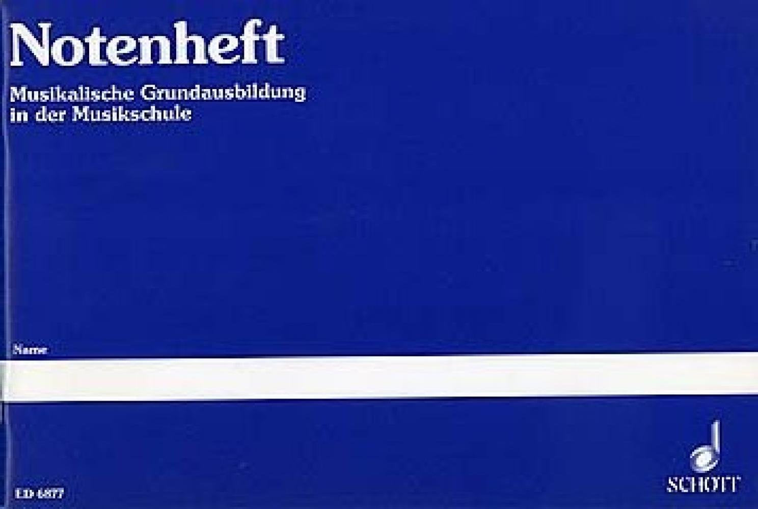 Musikalische Grundausbildung in der Musikschule: Notenheft Sheet Music