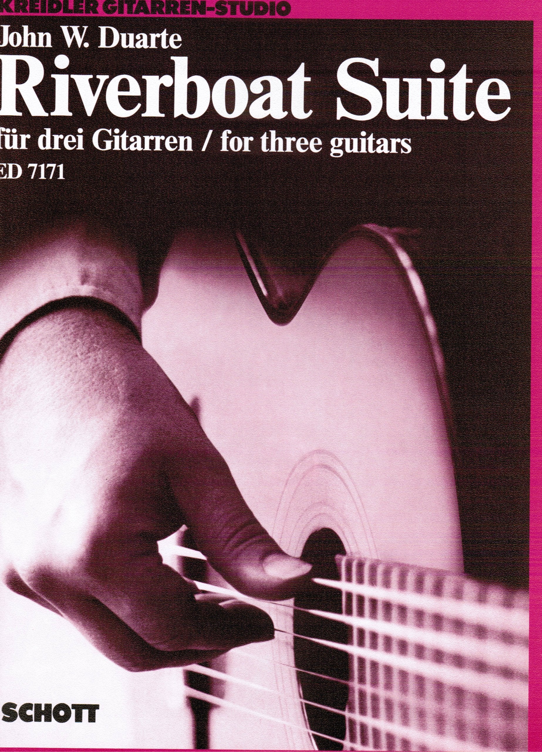 Riverboat Suite: mit Verwendung deutscher Volkslieder. op. 94. 3 guitars. Partition et parties. Sheet Music