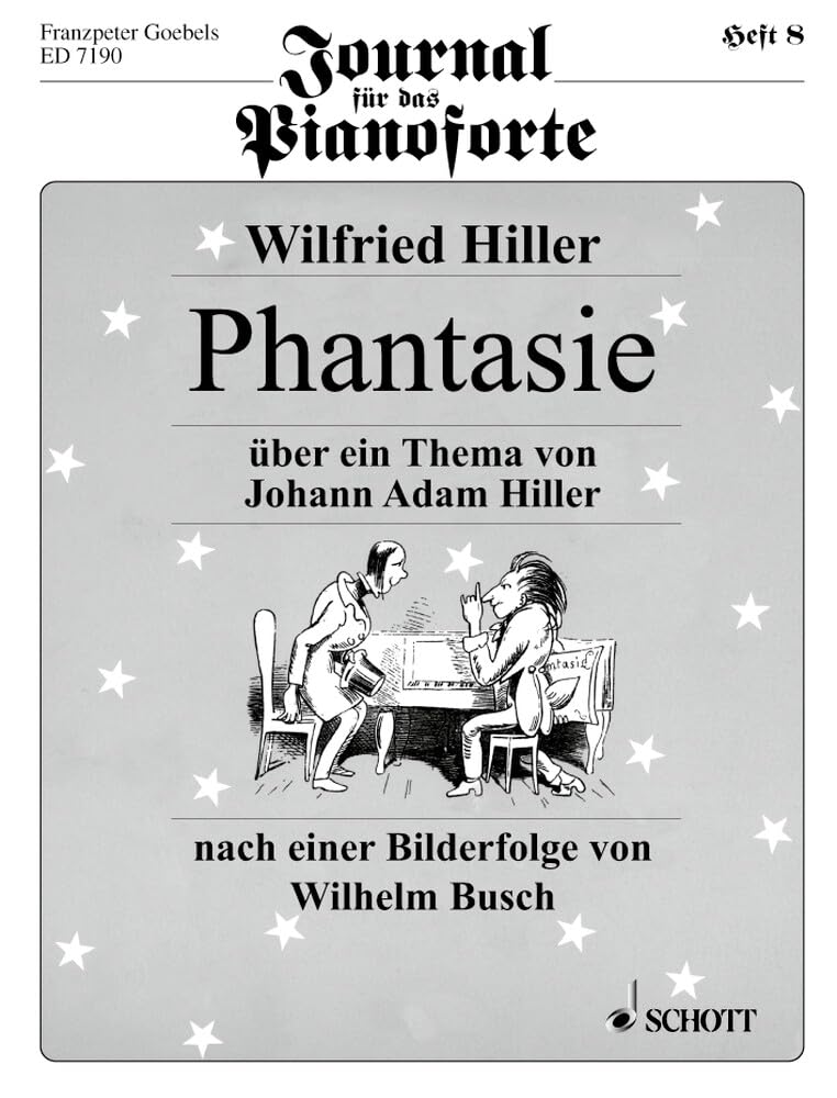 Fantasy: on a Theme by Johann Adam Hiller. Numéro 8. piano. book