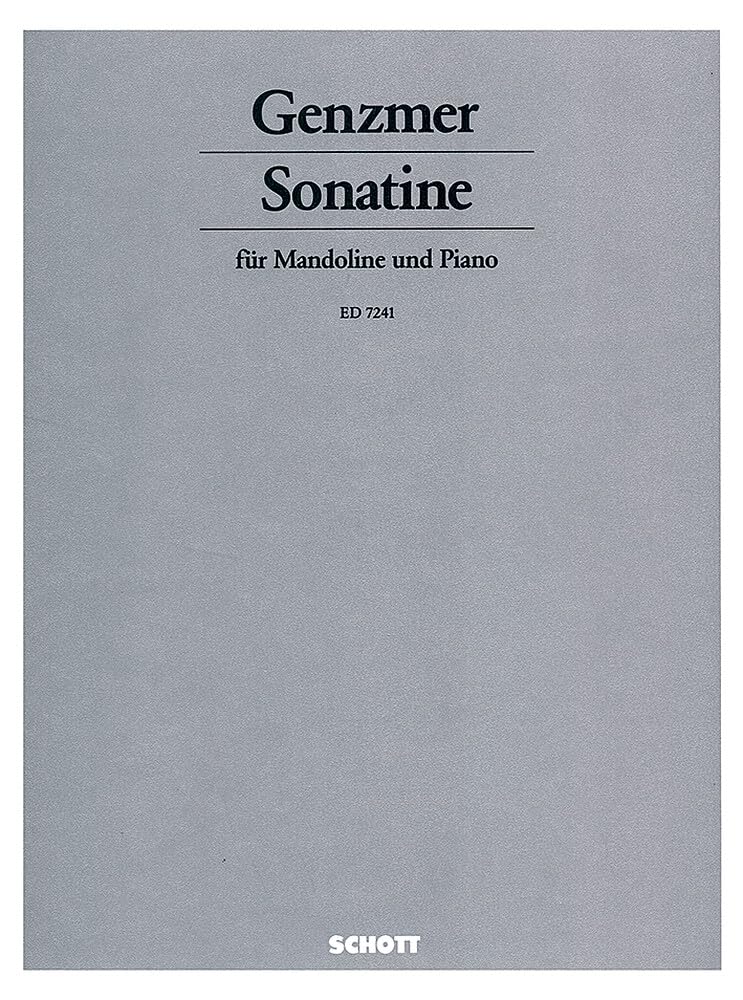 Sonatine: after the Sonatine for Violin and Piano. GeWV 225a. mandoline and piano. book