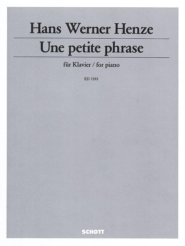 Une petite phrase: aus dem Film "Un amour de Swann". Klavier. Sheet Music