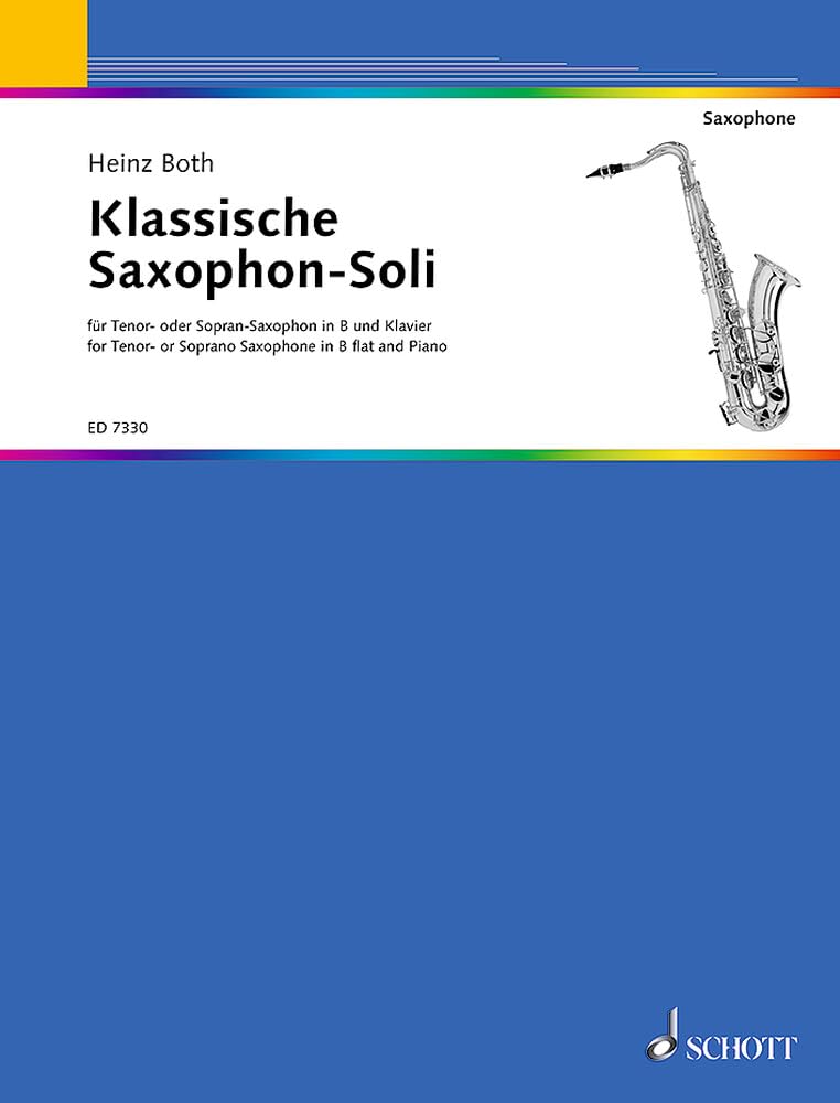 Klassische Saxophon-Soli: tenor- or soprano saxophone and piano. book