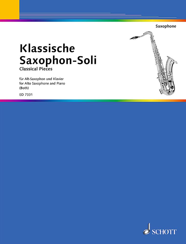 Klassische Saxophon-Soli: Alt-Saxophon und Klavier. Arts & Music