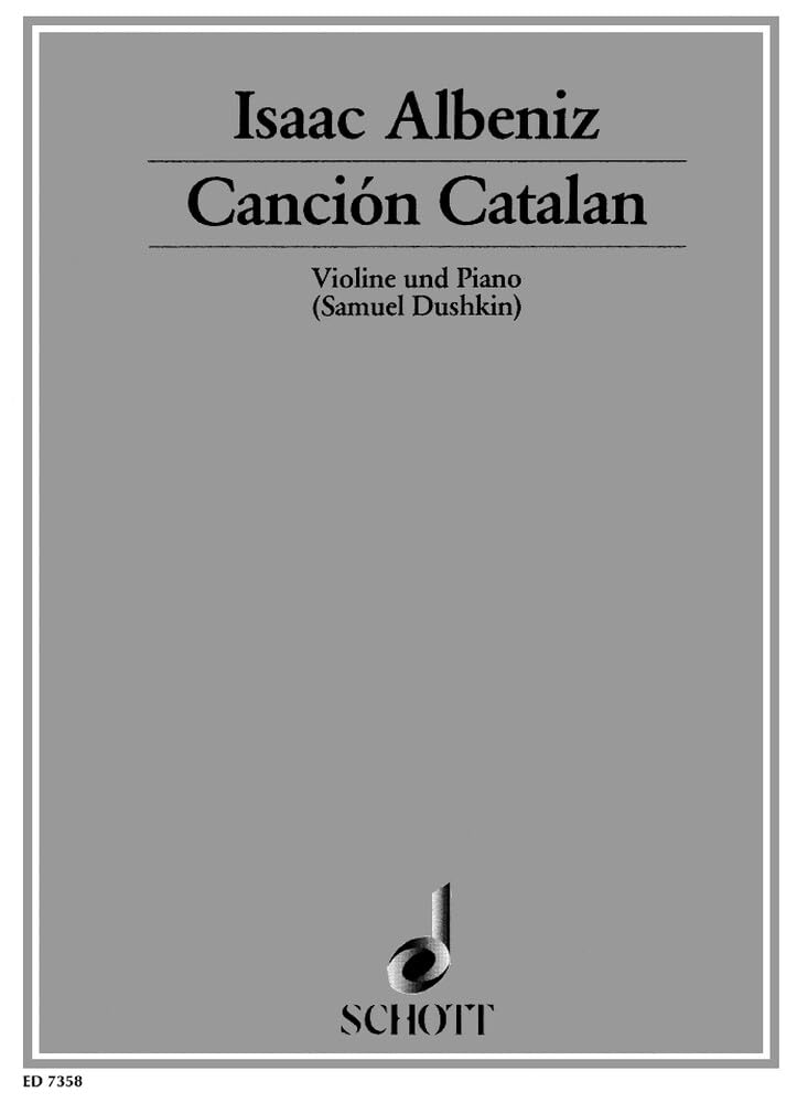 Canción Catalan: Nr. 13. Violine und Klavier. (Dushkin Transkriptionen, Nr. 13) Sheet Music