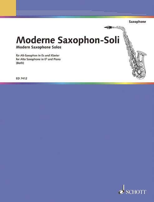 Modern Saxophone Solos: alto saxophone and piano. Sheet Music