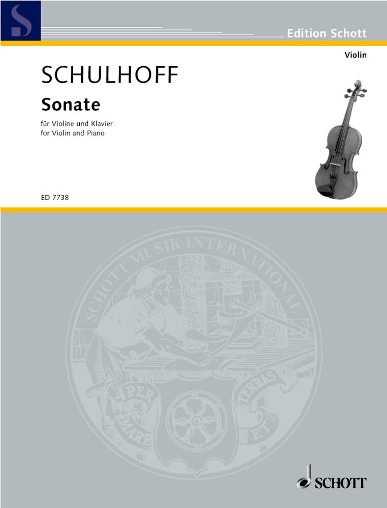 Sonate: WV 91. Violine und Klavier. (Edition Schott) Sheet Music