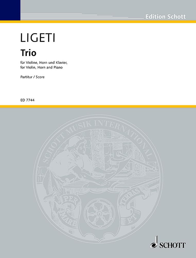 Trio: Violine, Horn (F/B) und Klavier. Partitur und Stimmen. (Edition Schott) Sheet Music
