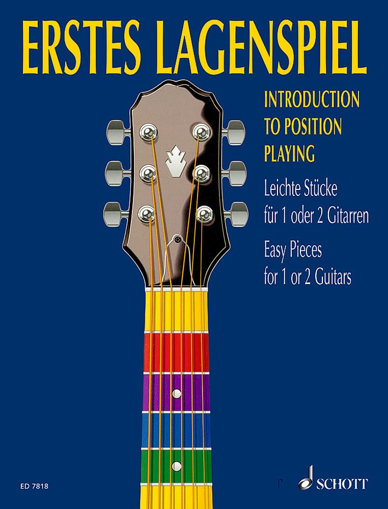 Erstes Lagenspiel: Leichte Stücke mit leeren Basssaiten. 1-2 Gitarren. Sheet Music