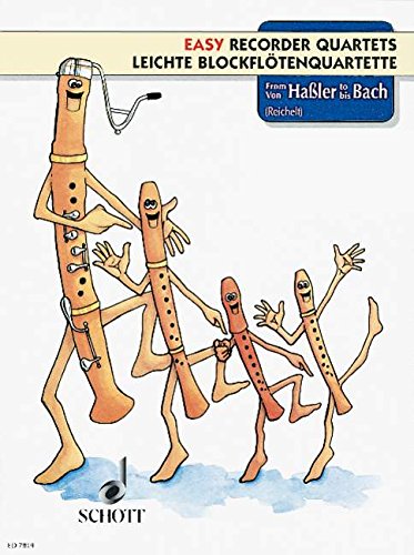 From Haßler to Bach: Vol. 1. 4 recorders (SATB). Partition d'exécution. Sheet Music