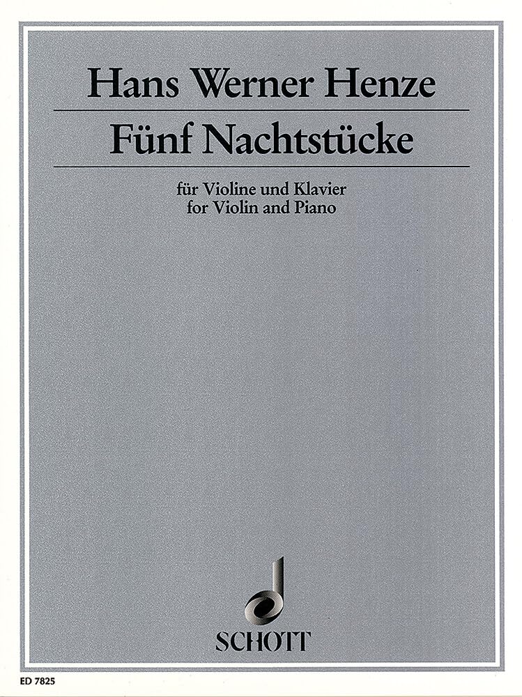 Five night pieces: for violin and piano. violin and piano. book
