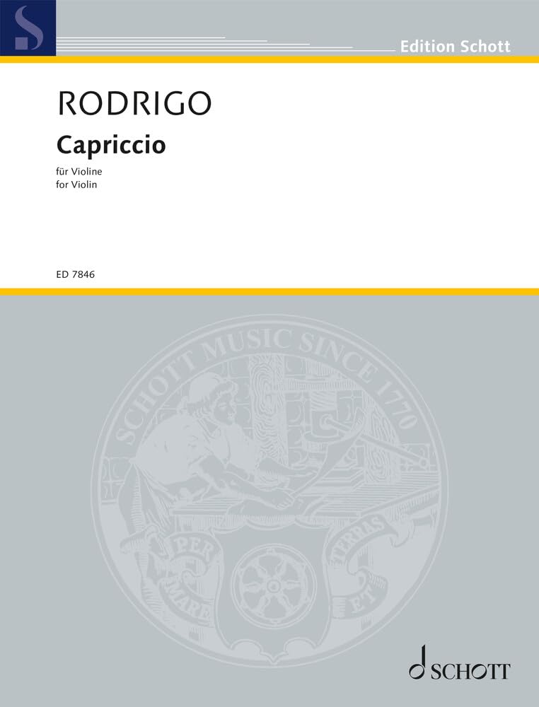 Capriccio: (Ofrenda a Pablo Sarasate). violin. book