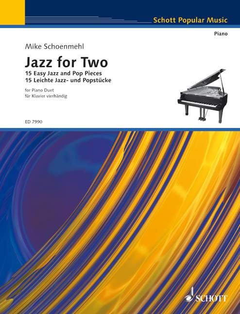 Jazz for Two: 15 Leichte Jazz- und Popstücke. Klavier 4-händig.. Schwierigkeitsgrad 1 Sheet Music