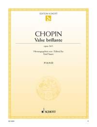 Valse brillante La bémol majeur: op. 34/1. piano. Sheet Music
