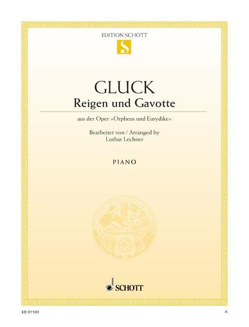 Round dance and Gavotte: from the opera "Orpheus and Eurydike". piano. Sheet Music