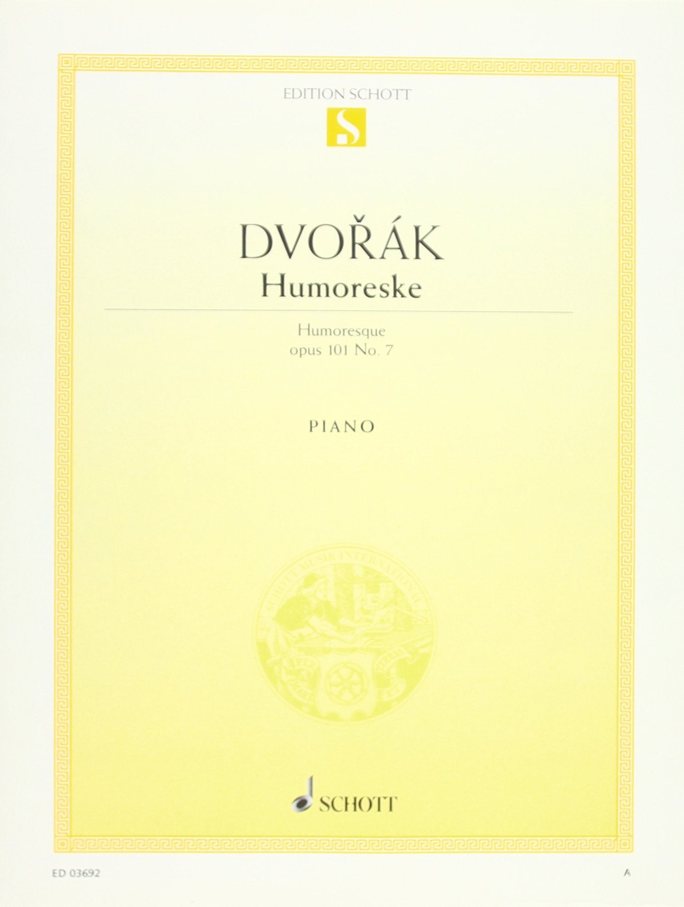 Humorsque: (original edition). op. 101/7. piano. Sheet Music