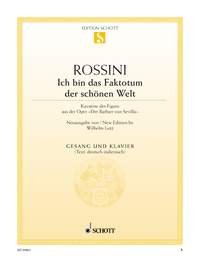 Largo al factotum: Figaro's cavatina from the opera "The Barber of Seville". Bass (Baritone) and Piano. basse. Sheet Music