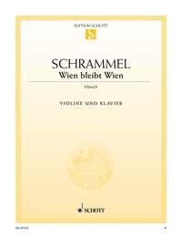 Wien bleibt Wien: March. violin and piano. Sheet Music
