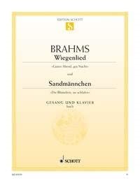 Wiegenlied / Sandmännchen: G major. high voice and piano. aiguë. Sheet Music