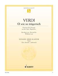 La donna è mobile: from the opera "Rigoletto". Tenor and Piano. ténor. Sheet Music