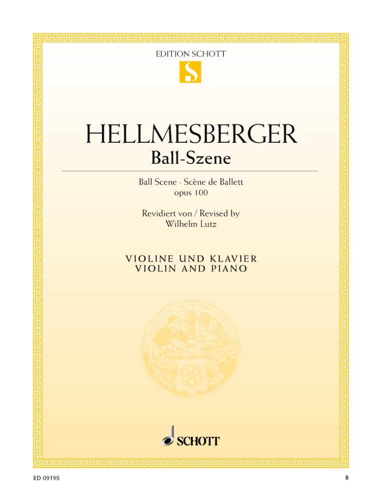 Ball-Szene: Violine und Klavier. (Edition Schott Einzelausgabe) Sheet Music