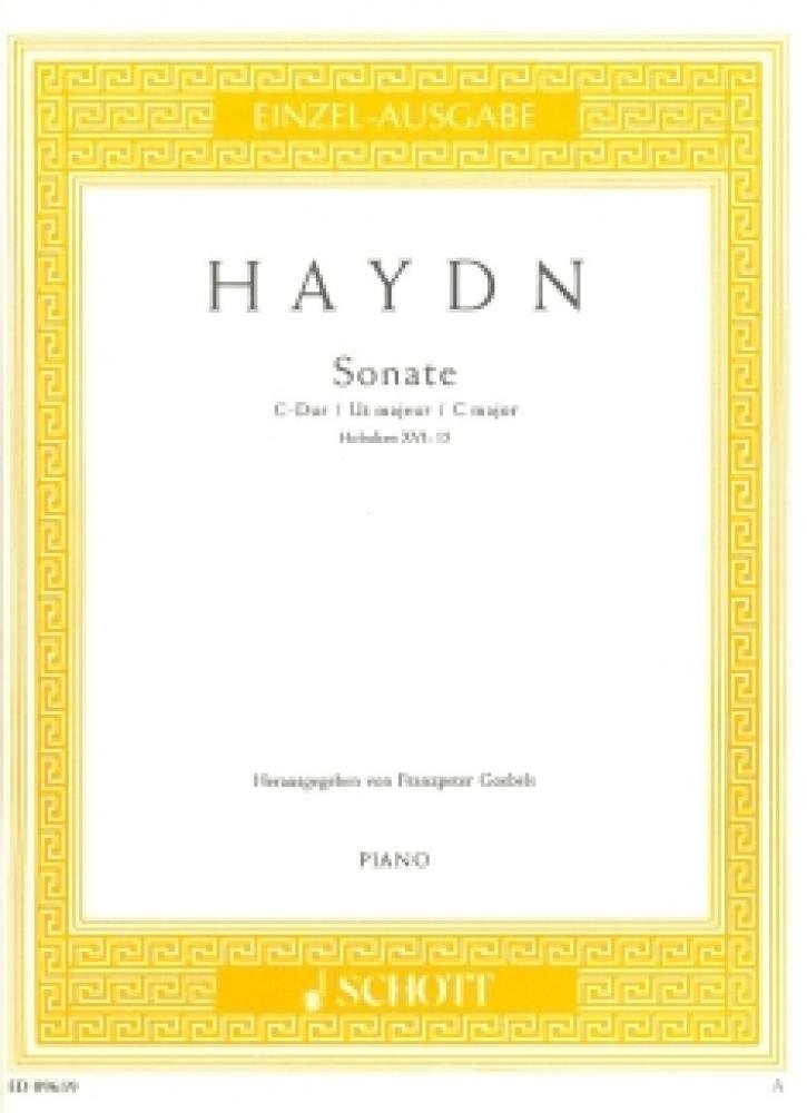Sonata C Major: "Der Birthday". Hob. XVI:15. piano. Sheet Music
