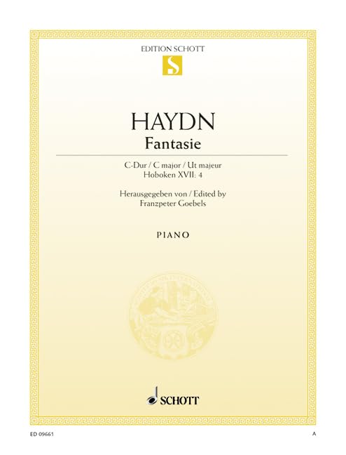 Fantasy C major: Hob. XVII:4. piano. Sheet Music