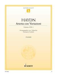 Product Image: Aria with variations: Hob. XVII:2. piano.