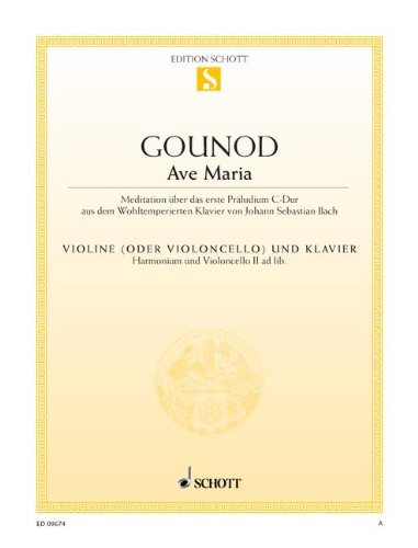Johann Sebastian Bach,Charles Gounod: Ave Maria: Violin: Instrumental Work book