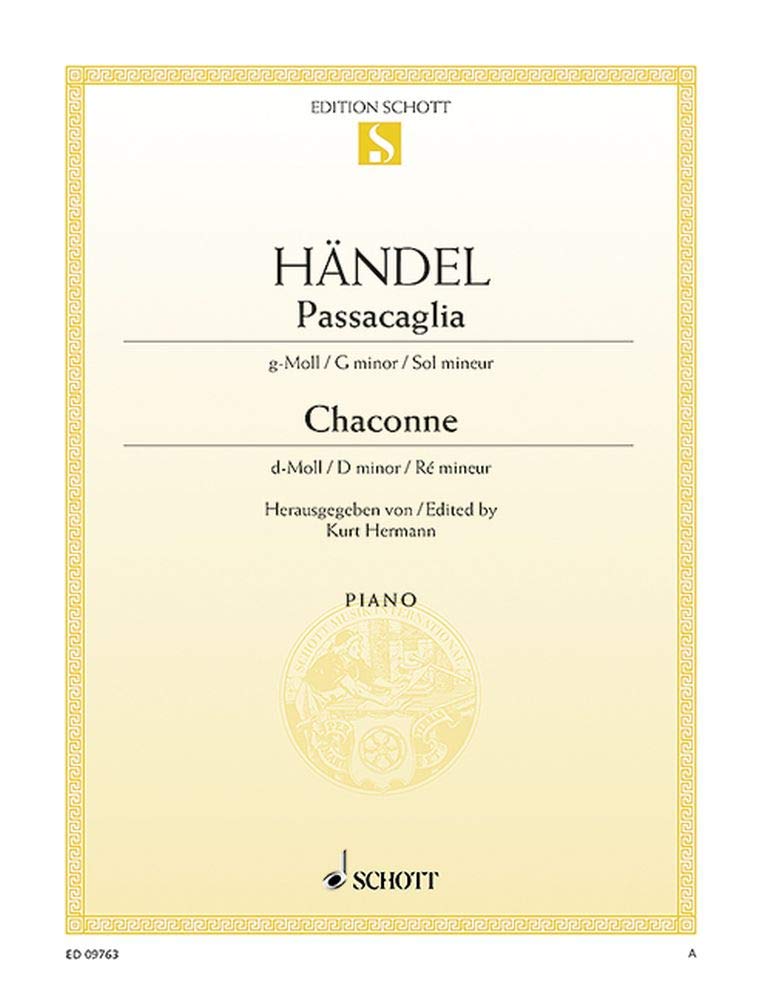 Passacaille sol min./Chaconne ré min. - Piano book