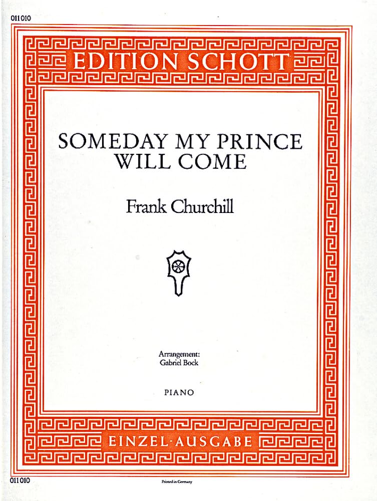 Someday my prince will come: Klavier. (Edition Schott Einzelausgabe) Sheet Music